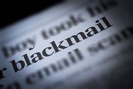 blackmailing