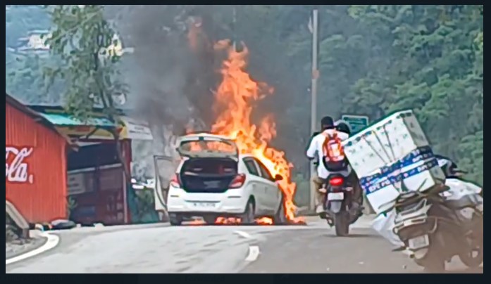 Burning Car